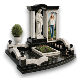 Ниша с Девой Марией и оградой